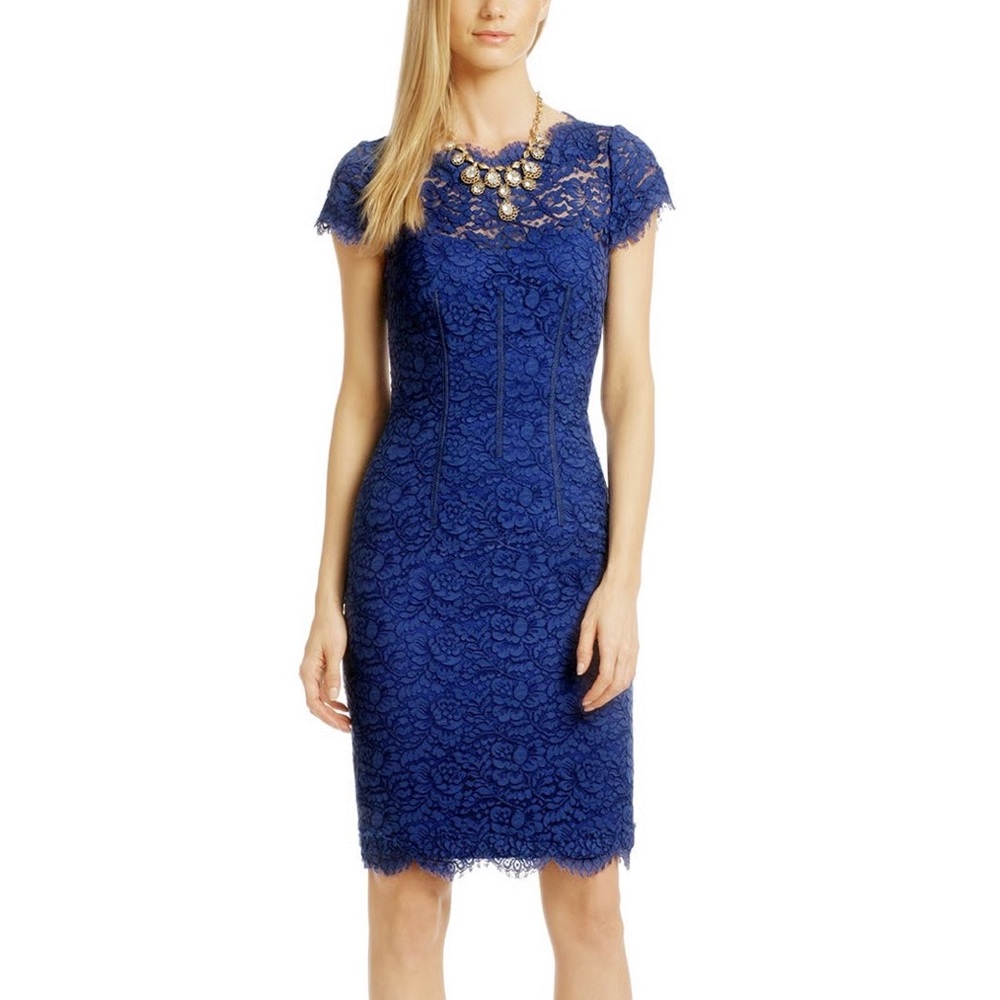 ⭐️ HOST PICK ⭐️ 💙 Monique Lhullier Lace Cocktail Dress 💙